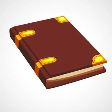 Brown cartoon book Stock Illustration