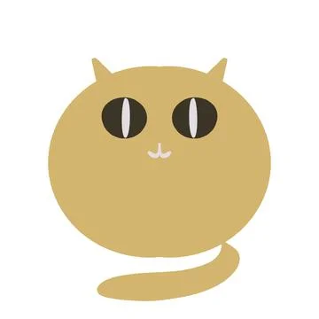 Brown cat Stock Illustration