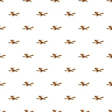 Brown ceiling fan icons creating seamless pattern background Stockillustratie