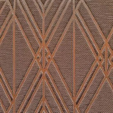 Brown ceramic tile with geomeric pattern for wall and floor decoration. Concrete Stock Photos