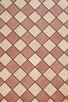 Brown checkered wall vertical Stock Photos