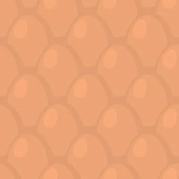 Brown chicken egg seamless pattern ornament . Eggs background texture 스톡 일러스트