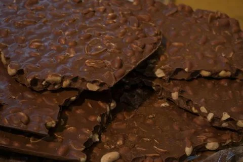 Brown chocolate background Stock Photos