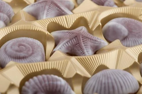 Brown chocolate candy Stock-Fotos