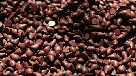 Brown chocolate chip texture background Stock Footage 302538480