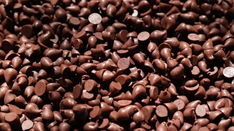 Brown chocolate chip texture background Stock Footage 302538547