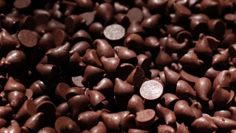 Brown chocolate chip texture background Stock Footage 302538589