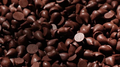 Brown chocolate chip texture background Stock Footage 302538649