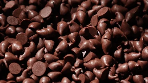 Brown chocolate chip texture background Stock Footage 302538757