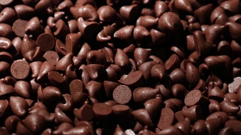 Brown chocolate chip texture background Stock Footage 302538802