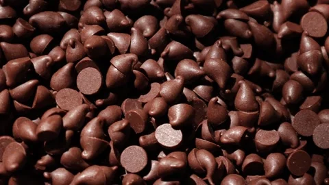 Brown chocolate chip texture background Stock Footage 302538919