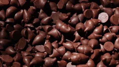 Brown chocolate chip texture background Stock Footage 302538938