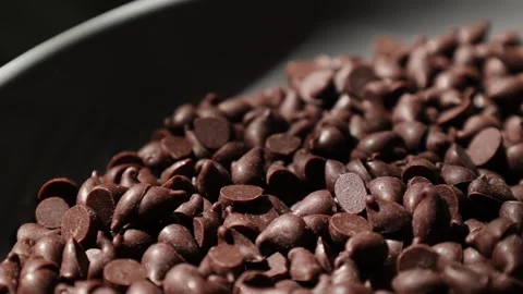 Brown chocolate chip texture background Stock Footage 302539537