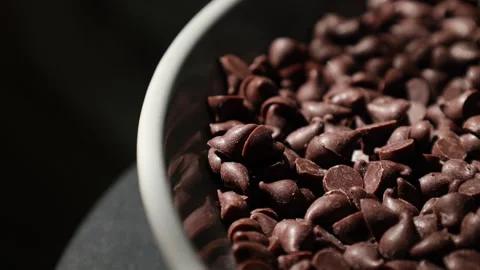 Brown chocolate chip texture background Stock Footage 302539558