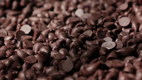 Brown chocolate chip texture background Stock Footage 302539636