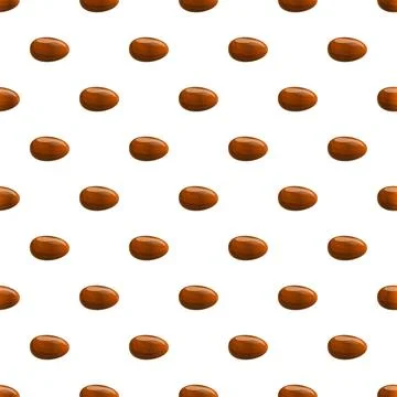 Brown chocolate easter egg seamless pattern design イラスト素材