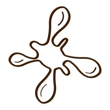 Brown chocolate splash vector illustration イラスト素材