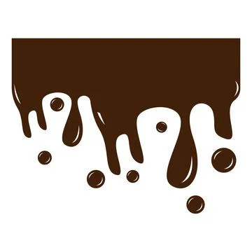 Brown chocolate splash vector illustration 스톡 일러스트