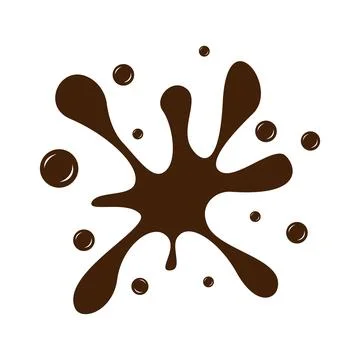 Brown chocolate splash vector illustration Stock-Illustration