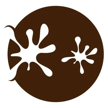 Brown chocolate splash vector illustration 스톡 일러스트