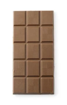 Brown chocolate tablet Stock Photos