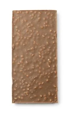 Brown chocolate tablet Stock Photos