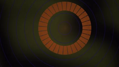 Brown circle pattern on dark background. Stock Footage 337456536