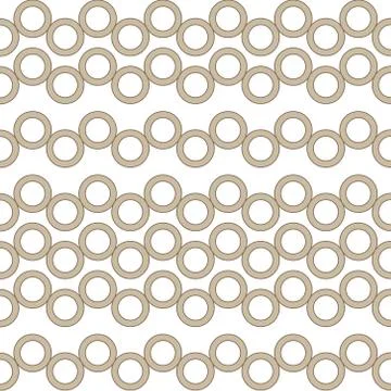 Brown circles seamless Illustrazione stock
