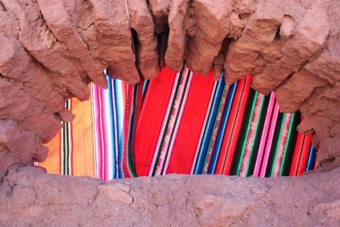 Brown clay pattern colorful window Stock Photos