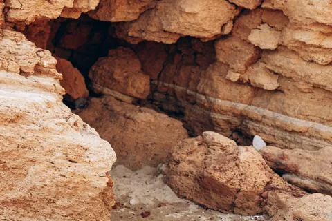 Brown cliff rock formations Textures and patterns backgrounds Stock Photos