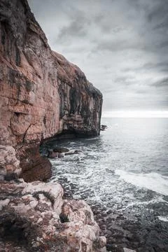 Brown cliffs Stock Photos