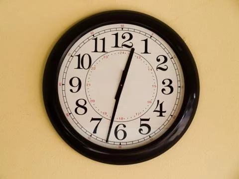 Brown clock Stock Photos