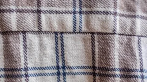 Brown cloth texture with gingham as a background Stock Photos