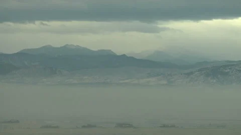 Brown Cloud Blown Away Stock Footage 54734947