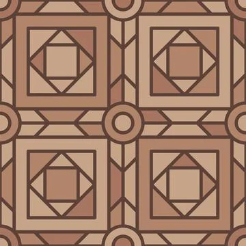 Brown cobblestone tile with contrasting pattern Stock Illustration