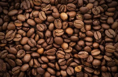 Brown coffee, background texture, close up Foto stock