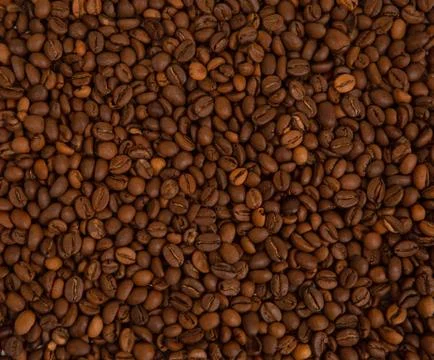 Brown coffee, background texture, close-up Stock Photos
