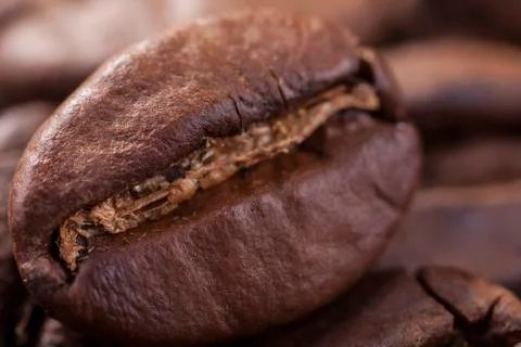 Brown coffee closeup background Stock Photos