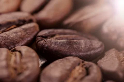 Brown coffee closeup background Stock Photos