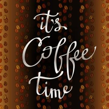 Brown coffee design Stock Illustration