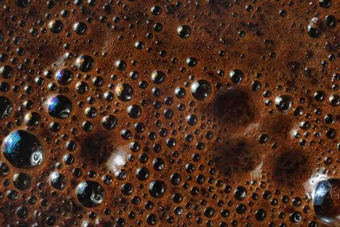 Brown coffee foam Stock Photos