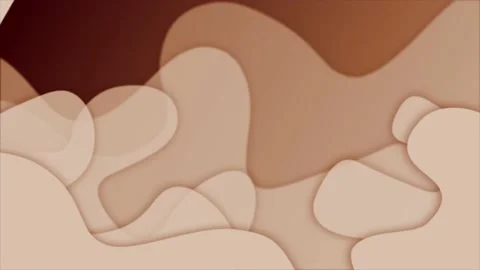 Brown color 3d waving element inside fluid background Stock Footage 217905265