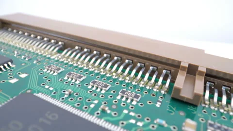 The brown color border of the circuit board Видео 137358133