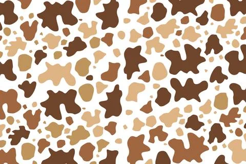 Brown color cowhide frame pattern Stock Illustration