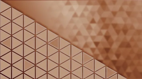Brown color flickering Triangular shapes pattern background Stock Footage 217907030