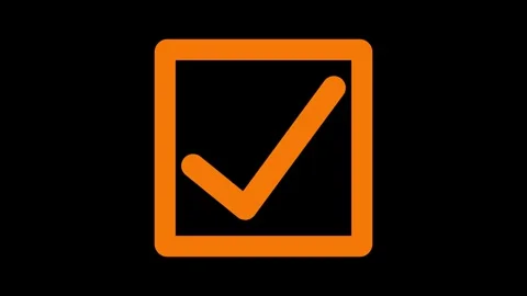 Brown color simple check mark box animat... | Stock Video | Pond5
