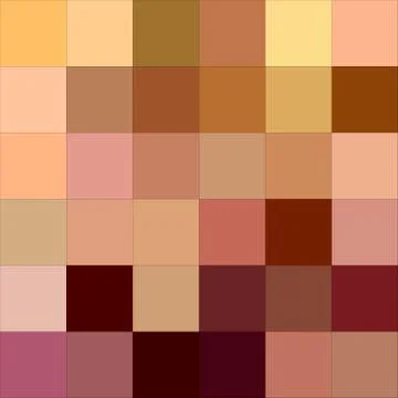 Brown color square mosaic vector background Stock Illustration
