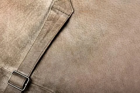 Brown colored suede material texture. Stock Photos