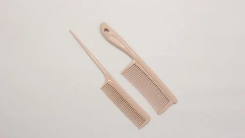 Brown comb isolated Stock Photos