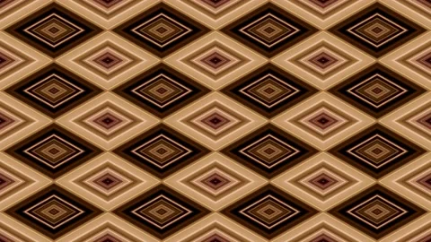 Brown Complex Pattern Tiles Wallpaper Background Loop Stock Footage 168996391